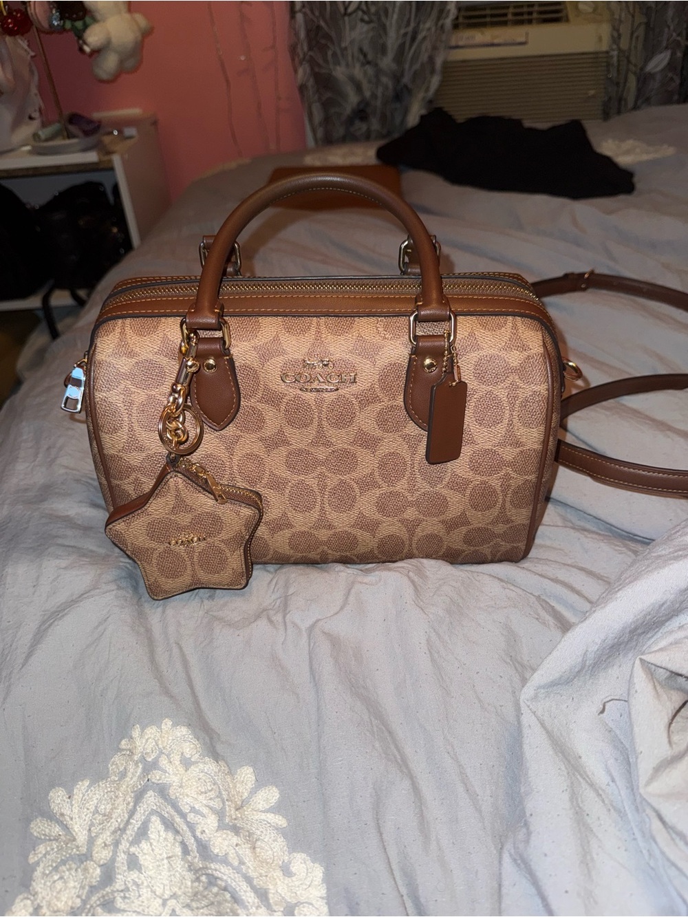 Coach Signature Canvas Medium Rowan Brown